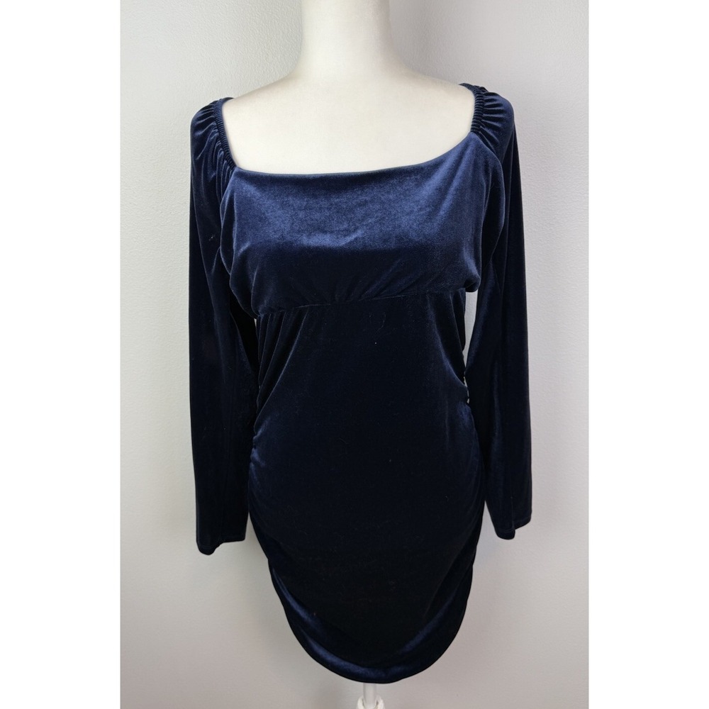 ULTRA FLIRT Womens Long Sleeve Square Neck Mini Party Body Con Dress XL